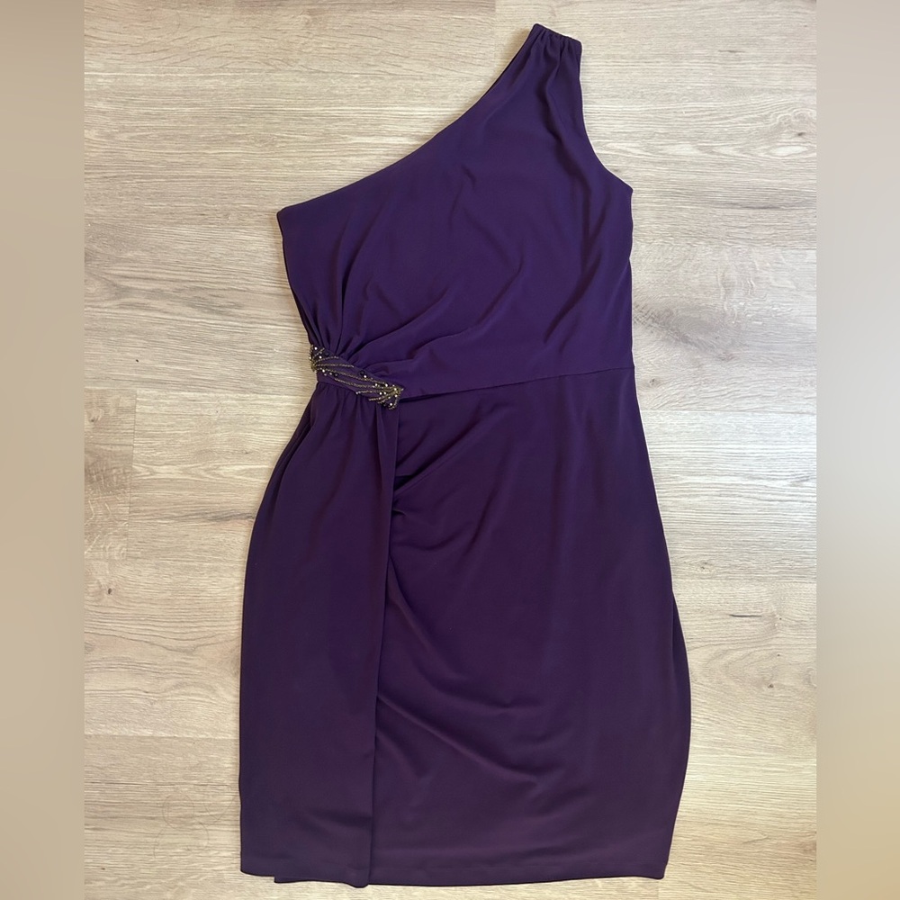 Calvin Klein one shoulder cocktail dress size 8